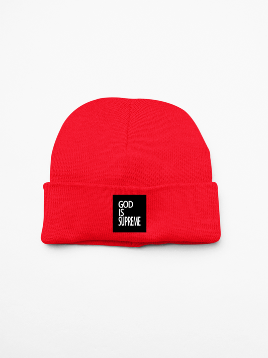 Beanies (Red and Black hat)