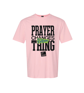 Prayer Changes Things / Oversize White or Pink T-shirt