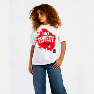 God's Favorite Girl/ White or Black Christian T-shirt