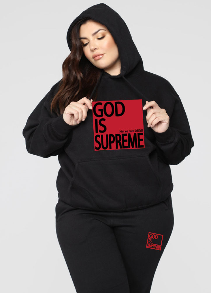 God is Supreme Black/Red Sweatpants - God Is Supreme 