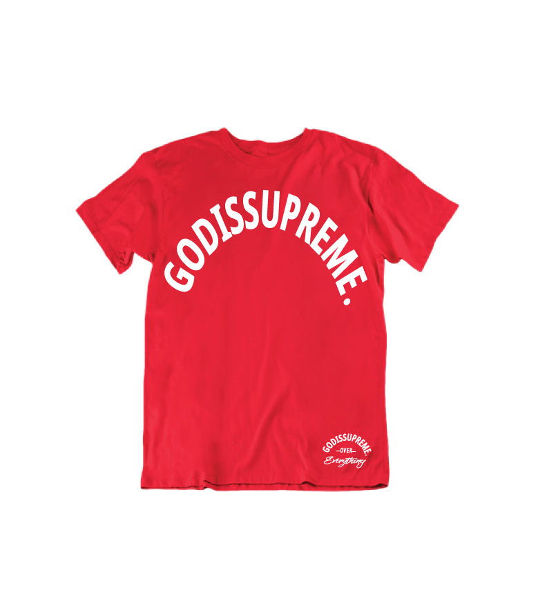 God is Supreme Over Curve Logo Children T-shirt