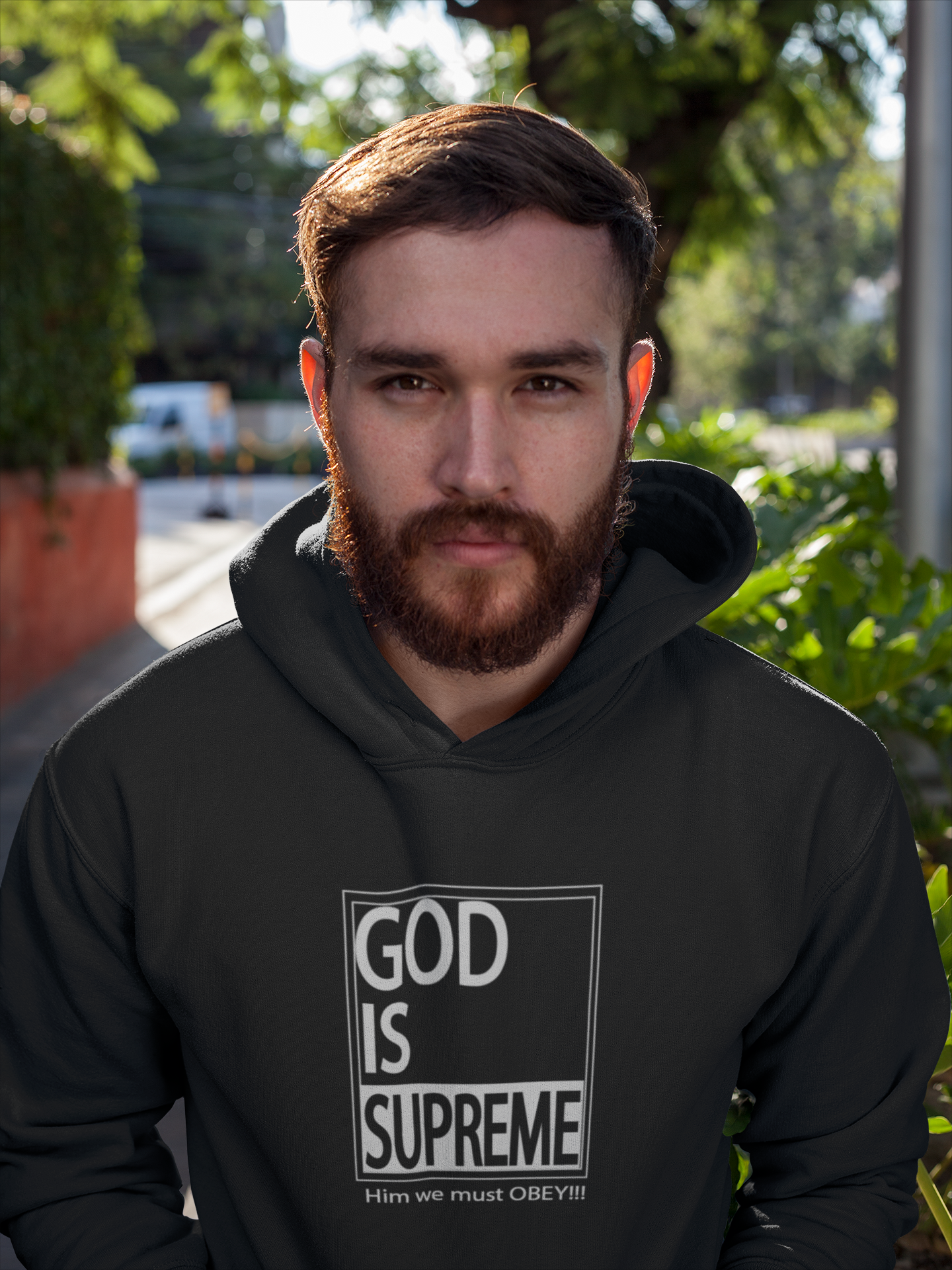 God is Supreme Small White Box / Black Hoodie Sweat Set – God Is