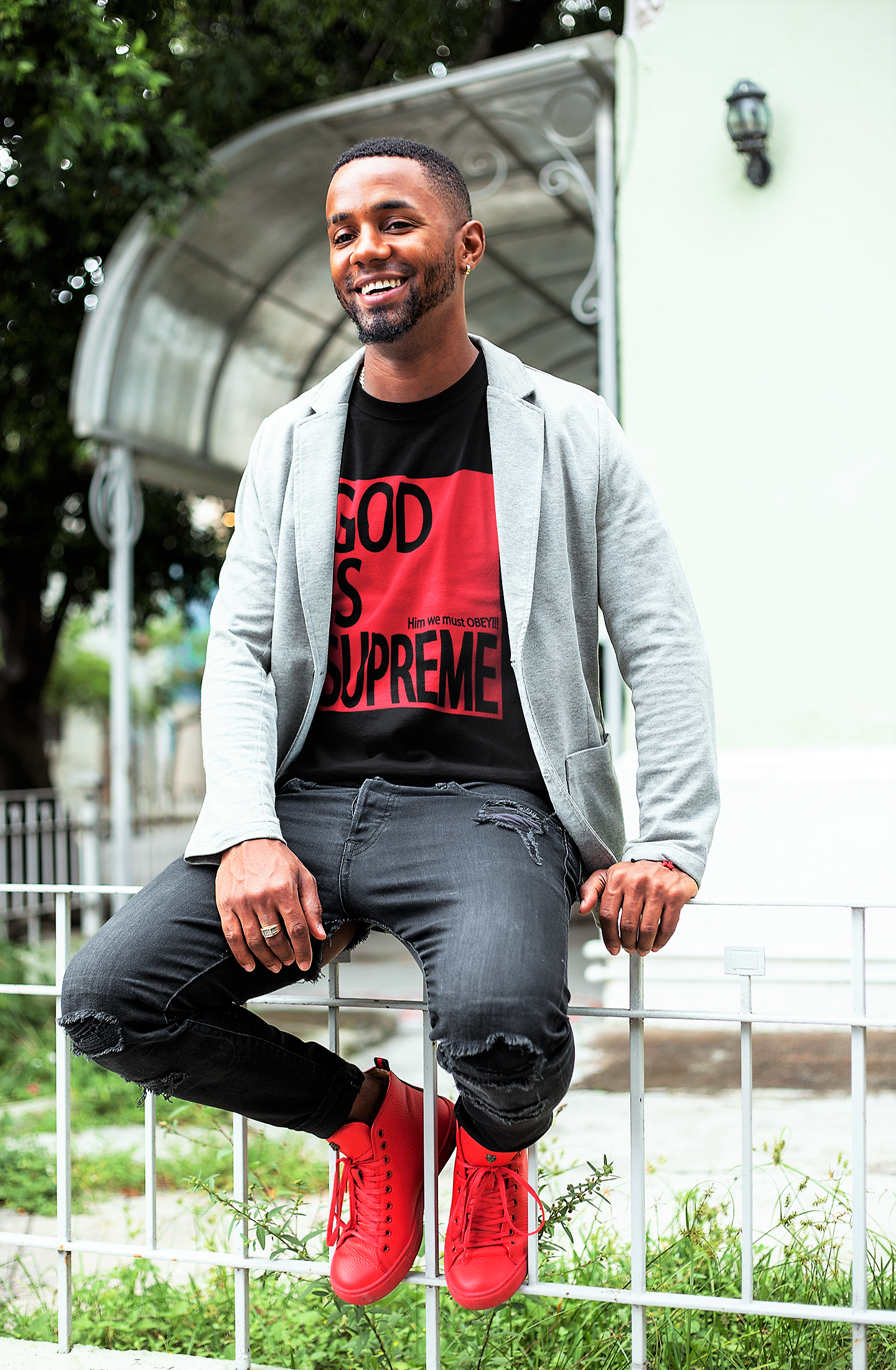 God is Supreme Red Box / Black T-shirt - God Is Supreme 