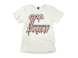 Peach Drip God is Supreme / White T-shirt