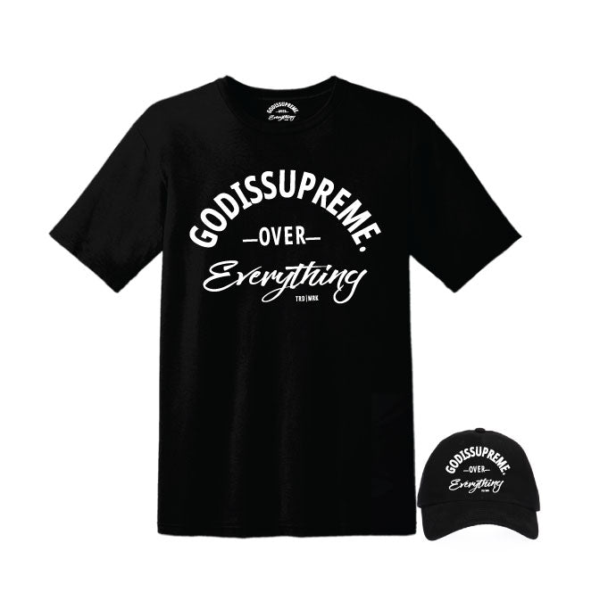 GOD is Supreme Over Everything Black T-shirt - God Is Supreme 