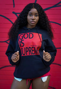 God is Supreme Red Box/ Black Hoodie Sweatpants Set - God Is Supreme 