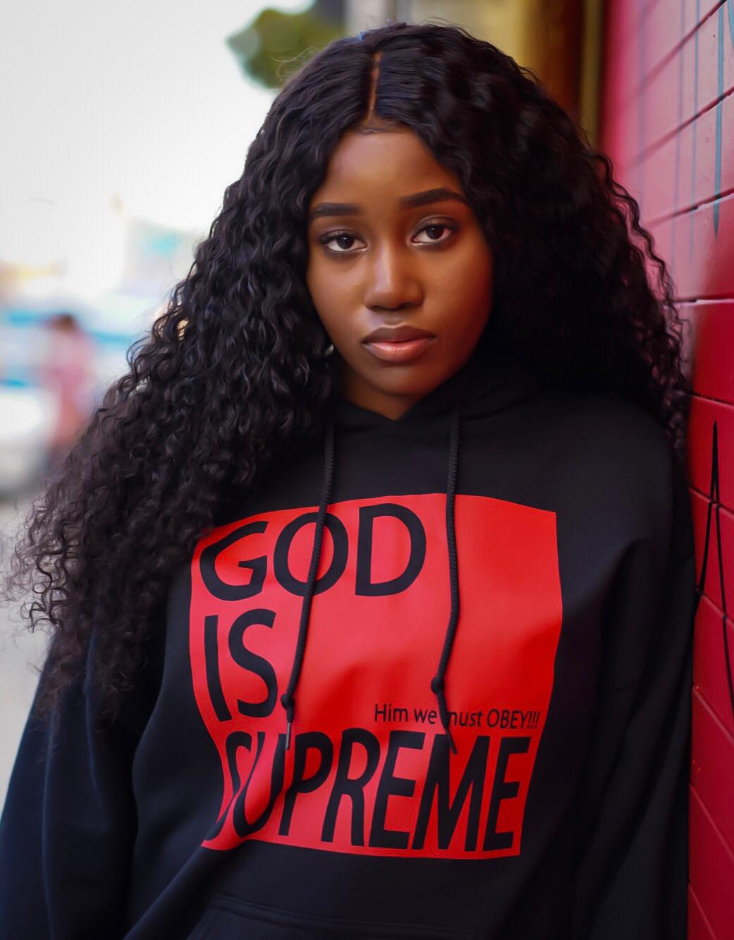 God is Supreme Black/Red Sweatpants - God Is Supreme 