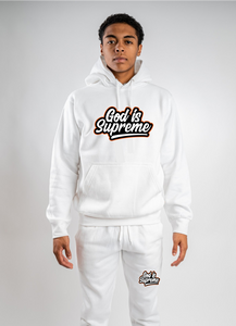 Follow Your Dream/ White Hoodie Joggers Set