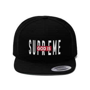 God is Supreme Air Jesus Unisex Flat Bill Hat