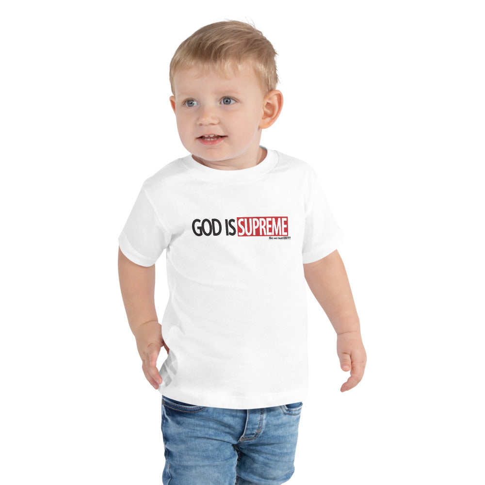 God is Supreme Logo Toddler Short Sleeve Tee