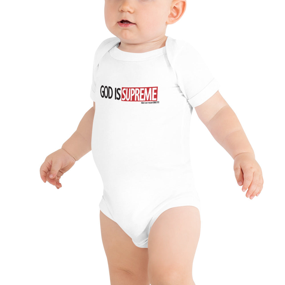 God is Supreme Logo Baby Onesie T-Shirt