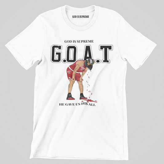 G.O.A.T (Greatest of All Time)   / White T-shirt