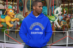 God is Supreme Over Everything /Royal Blue Hoodie