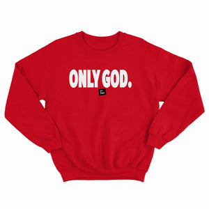Only God Sports Unisex Red Sweatshirt