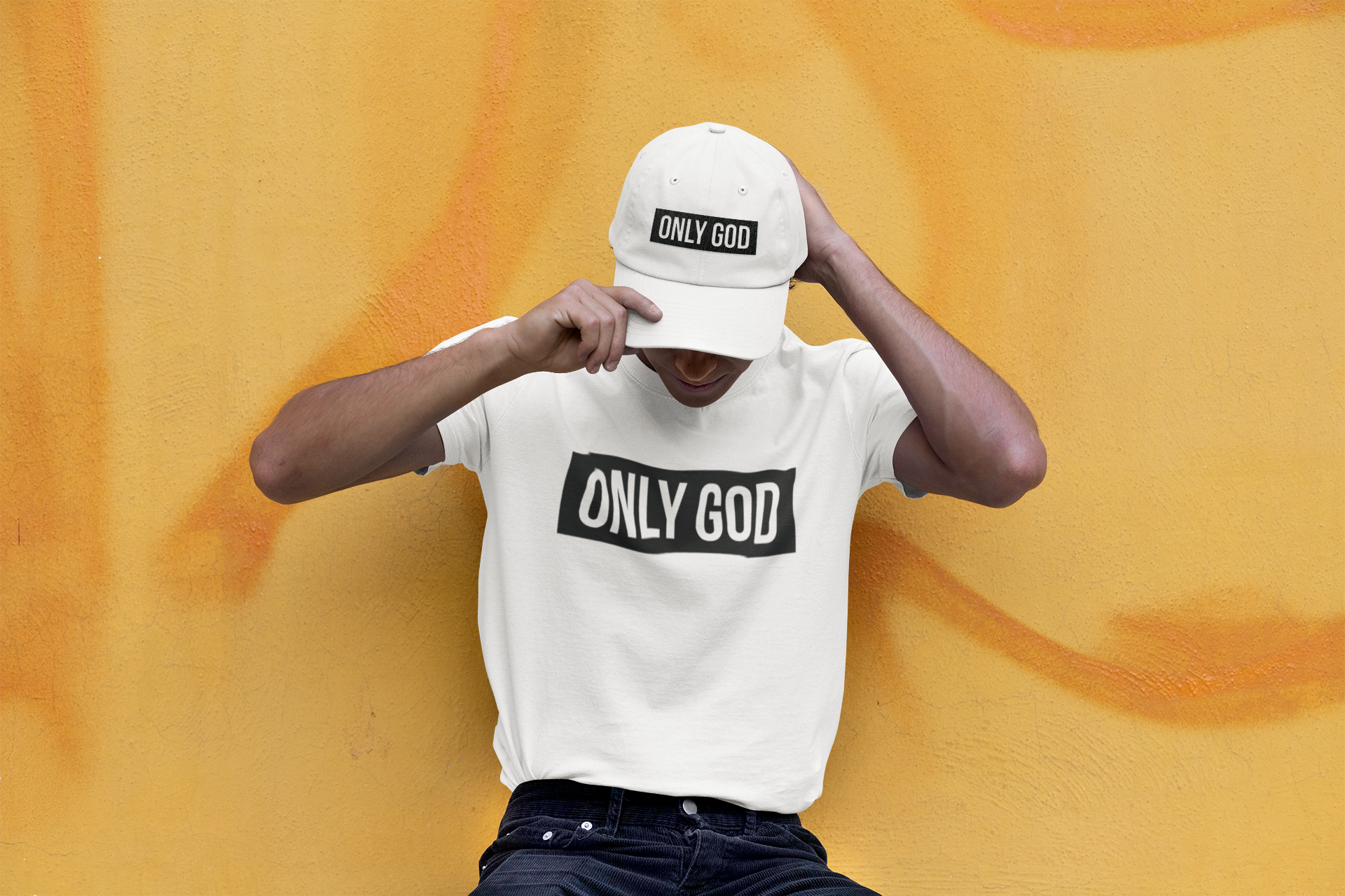 Only God/ White T-shirt